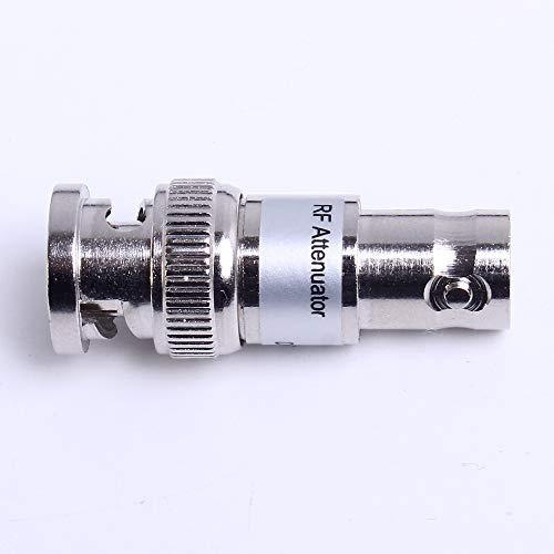 AILOVA Adaptador coaxial, atenuador Fijo coaxial 6dB Q9 / BNC DC-6 GHz 2W 5O Ohm Adaptador coaxial