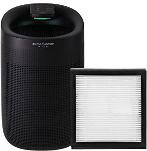 Deshumidificador y Purificador de aire con filtro JAP Enivio D6-750ML por día - 3 niveles de velocidad - Depósito extraíble de 1 litros - Negro