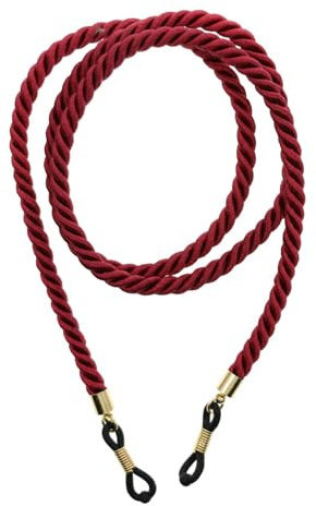 Brillenhalter-Gurte, Brillenhalter-Ketten, langlebig, tragbar, leicht, Brillenband, Umhängeband, Kordel für Erwachsene und Kinder, Rot