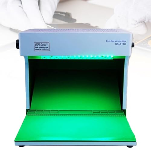 Air Flow Clean Bench-Arbeitsplatztisch, vertikale Laminar-Flow-Haube, Laminar-Flow-Schrank mit 2 Lüftern, staubfreie Aluminium-Werkbank for die Reparaturwerkstatt for Handy-LCD-Bildschirme