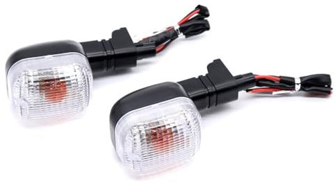 ZHANGSHUMIN Blinker Motorrad Blinker-Kontrollleuchte passend for BMW F650GS 99–07/ F650CS Scarver 01–05/ F650 GS/CS/ST/Motorrad vorne/hinten Blinkerlampe Motorrad Blinker(Clear)