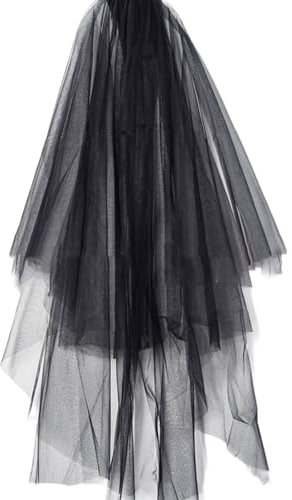 Yzdysg Kopfschmuck, Hochzeit, Braut, Spitze, Tüll mit Schleife/Blumenbesatz, elegant, Brautschmuck, Abschlussball, Party, Diadem, Damen, langer Schleier zum Fotografieren