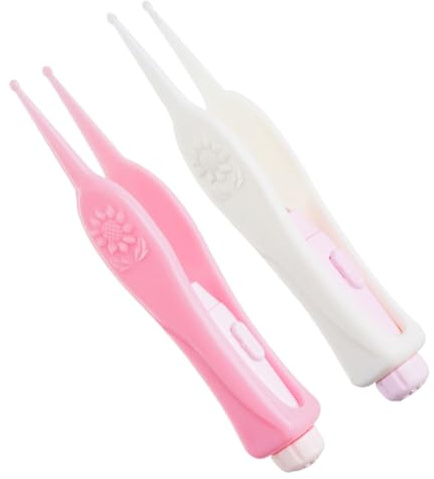 Generico 2 Pz strumento per la rimozione del cerume dispositivo di rimozione del naso detergente per cerume pulitore dell'orecchio principale raschietto per le orecchie tappi orecchie