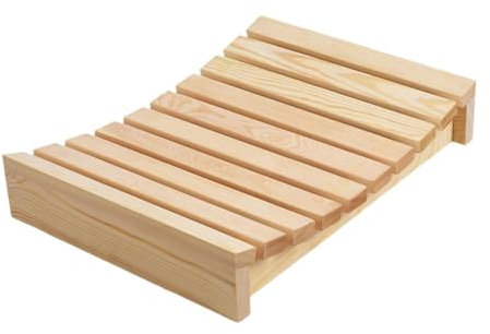 Colcolo Holz-Sauna-Kopfstütze, Sauna-Rückenlehne, einfacher Haushalt, bequem, rutschfest, Holz-Nackenkissen, Rückenstütze für Dampfbad