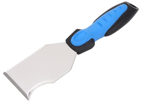 Multi funzionalità in acciaio inossidabile in acciaio inalato manico in gomma in gomma in gomma spatola di raschietto in metallo per progetti di lavorazione del legno