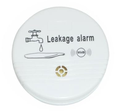 DOITOOL Détecteur De Fuite d'eau Alarme d'eau sans Pile 9v Haute Puissance 85db Cuisine Salle De Bain sous-Sol Maison 1 Unité Longue Durée