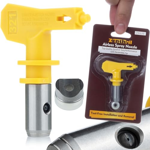 Zenthril EasyPerformance 321 - High Pressure Paint Nozzle | 15 cm Spray Width | Exterior and Facade Paints | Compatible with Graco, Wagner | Painting Accessories