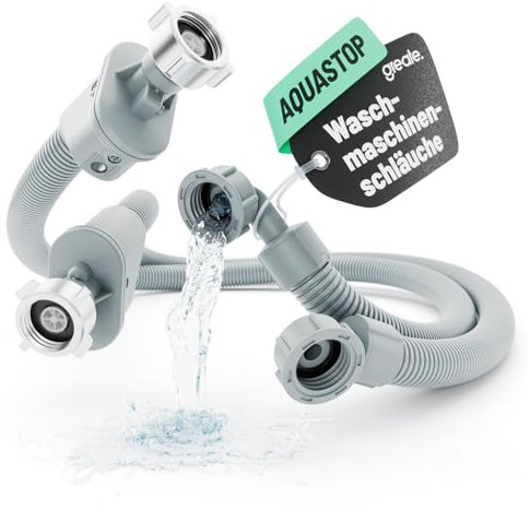 greate 2x Aquastop manguera lavadora 1,5 m 3/4 pulg - tubo lavadora entrada agua con válvula de seguridad