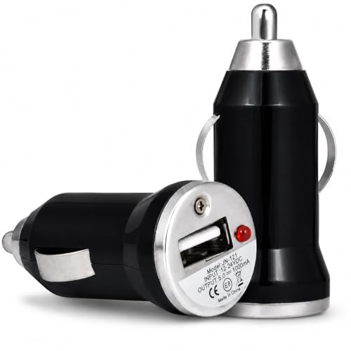 2 x negro USB cargador de coche producto de Dragon Trading