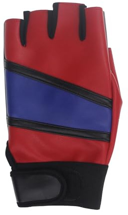 Udekit Guanto in Pelle Regolabile per Mano Sinistra, Cosplay Costume per Donne Ragazze Bambini Harley