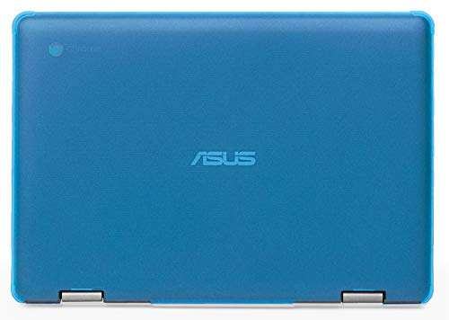 mCover - Carcasa rígida para ASUS Chromebook Flip C214MA de 11,6 Pulgadas (2019, no Compatible con Otros Modelos ASUS Chromebook) - Aqua