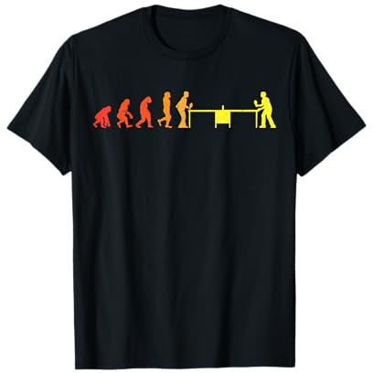 Evolution Tischtennis | Ping Pong | Tischtennisspieler cool T-Shirt
