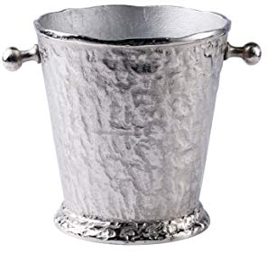Secchiello per champagne, vino e champagne, in alluminio, argento, 29 cm