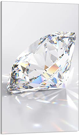 DarHaus Herdabdeckplatte 1 Teilig 30x52 cm Ceranfeldabdeckung Küche Elektroherd Induktion Herdschutz Spritzschutz Glasplatte Schneidebrett, Diamant