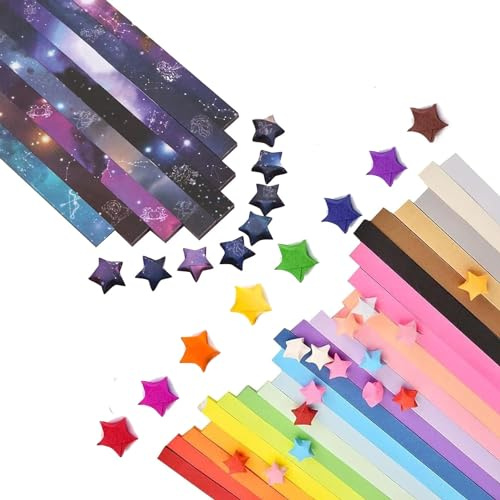 Cezmkio 1080 ark Origami Star pappersremsor