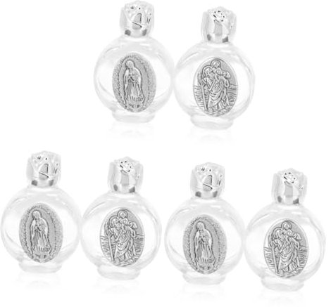 Cabilock 6stücke Heilige Wasserflasche Aus Mit Dekorativem Design Zufällige Muster Für Taufen Und Feste Für Religiöse Anlässe Und Hochzeiten