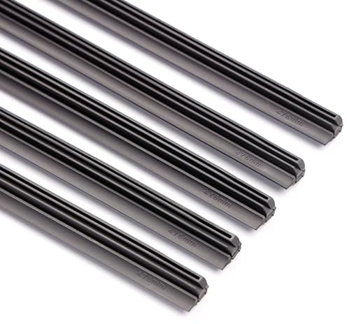 KSBBHDS Juego de 4 escobillas limpiaparabrisas de goma de repuesto para limpiaparabrisas de 800 mm para coches privados, autobuses, camiones