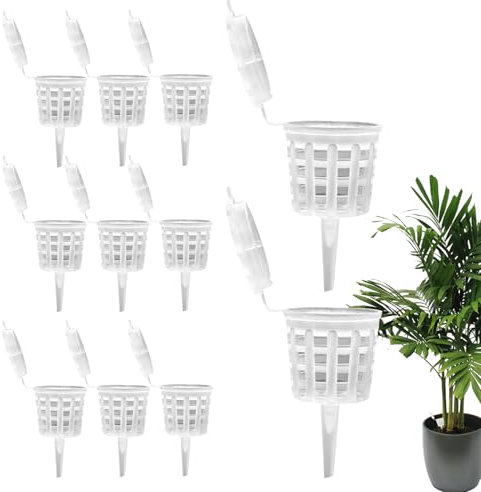 Scatola Fertilizzante Per Bonsai - 10 Pezzi Cestini Fertilizzante Con Coperchio,per Orchidee Piante Grasse e Giardino per Cura e Coltivazione