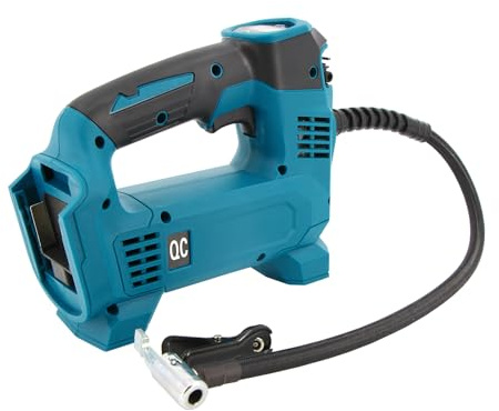 Compressore d'aria senza fili per batteria da 18 V 160 PSI Pompe ad aria portatili con luce LED con manometro digitale Gonfiatore per pneumatici senza fili