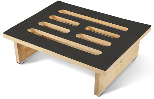 Wooden Step Stool, Instant Height Non Slip Outdoor Step Half Step Instantly Reduces Height of Doorsteps, Kitchen Step Stool Outdoor Step Half Step