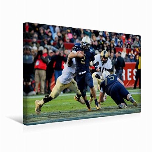 Premium Textil-Leinwand 45 x 30 cm Quer-Format Kickoff - American Football | Wandbild, HD-Bild auf Keilrahmen, Fertigbild auf hochwertigem Vlies, Leinwanddruck von Renate Bleicher