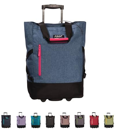 Shoppingvagn punta hjul sport 10183-5300 blå-rosa