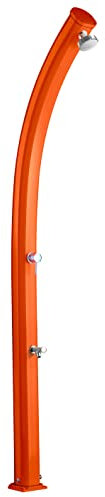 Doccia Solare da Giardino 25L Miscelatore e Lavapiedi Arkema Jolly Arancio