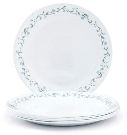 Corelle Country Cottage Glass Dinner Plate Pack of 6, 26CM, Multicolor