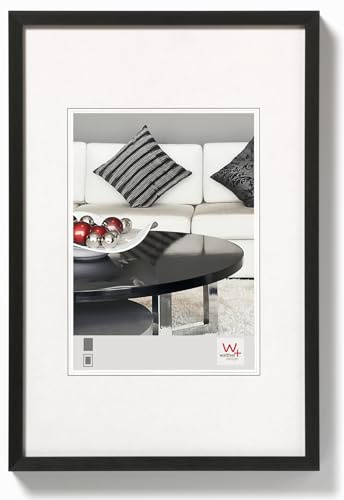 walther design Bilderrahmen schwarz 42 x 59,4 cm (DIN A2) Aluminium Chair Alurahmen AJ426B