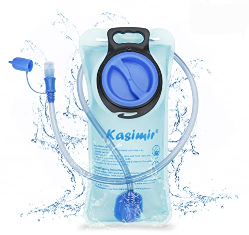 Kasimir Sacca Idratazione 2L Sacca del' Acqua Sistema di Idratazione Vescica Portatile con Valvola Mordente - BPA Gratuito Antibatterico per Zaino Idratazione, Ciclismo, Escursionismo, Camminata