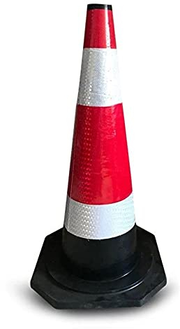 GJX Warnkegel Warnleitkegel Leitkegel Verkehrssicherheitskegel für Außenstraßenutzung 2 x 720mm Straßenverkehrskegel Hochwertige Warnkegel