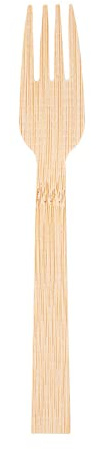 García de Pou - 100 unidades - Tenedores 17 Cm Natural Bambú