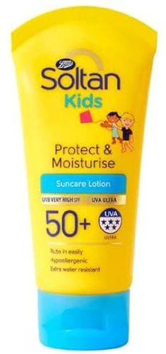 Boots Soltan Kids Protect & Moisturise Lotion LSF50+, 50 ml