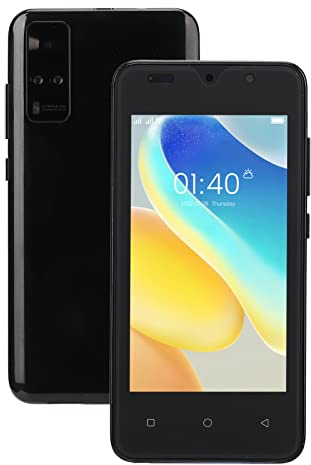 Smartphone - 4,66-tums Skärm Mobiltelefon, RAM 2GB ROM 32GB Expanderbar 128GB Ultratunn Smartphone med Ansiktsigenkänning, Dual SIM Dual Standby-mobiltelefon för Android (Svart)