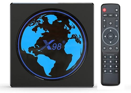 Android TV Box X98 Mini Amlogic S905W2 TV Box Android 11.0 4 Go ROM 64 Go ROM Support AV1 2.4/5G WiFi BT4.2 4K HDR Box avec Clavier i8