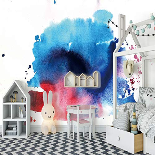 ZAPVI Fototapete 3D Effekt Kinderzimmer Farbe und Graffiti Größe:W400CMxH280CM Tapeten Vliestapete Wohnzimmer Wandbilder Wanddeko