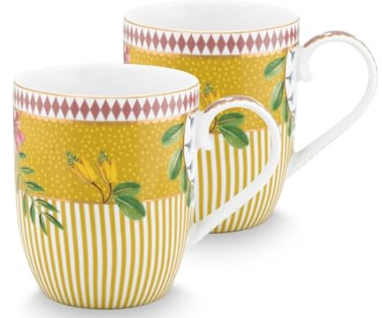 Pip Studio 51002378 La Majorelle Henkelbecher gelb 0,145 l Set2 (1 Set)