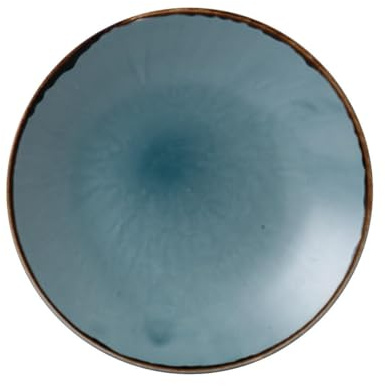 Churchill Dudson Harvest Deep Coupe - Juego de platos (255 mm, 12 unidades), color azul
