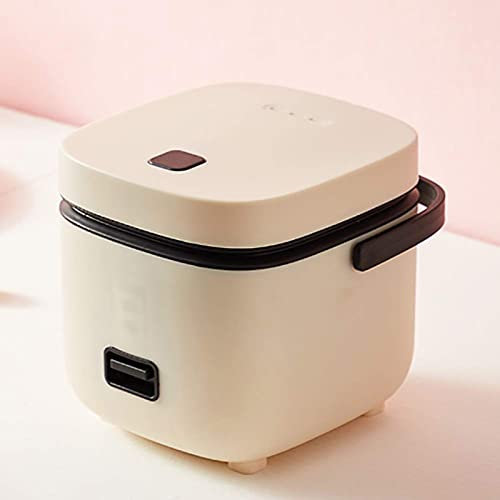 cuiseur à Riz, Mini cuiseur à Riz avec cuiseur Vapeur | 200 W | Cuve intérieure de 1,2 L, Cuisson Automatique, Nettoyage Facile, préparation du Riz et de la Vapeur