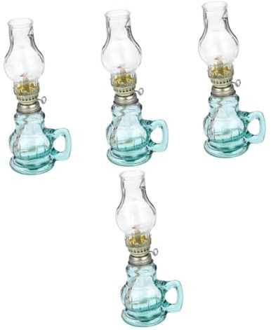 Warmhm 4 Stück Retro Petroleumlampe Retro Öllampe Alte Öllampen Dekorative Öllampe Ölbrennlampen Öllampen Für Den Innenbereich Antike Laternenlampe Kerosin Laternenlicht Zuhause
