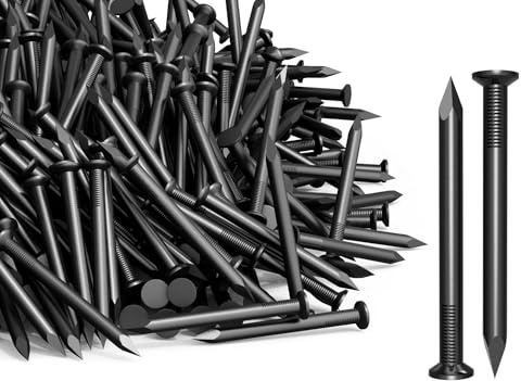 85 Pezzi Chiodi Acciaio per Cemento Armato Chiodelli 50 mm Perni da Muro Chiodi per Quadri Muro Chiodi Zincati Argenteo per Mattoni Immagini Appese Chiodi in Legno Uso Universale per Interni Esterni