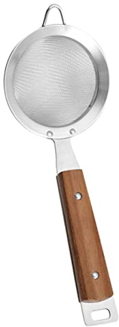 Gatuida Schiumarola Acciaio con Rete Fine e Colino per per Filtrare e Scolare Alimenti per Frittura Noodles e Verdure Utensile Resistente e Versatile