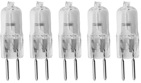JZLBBC 5PCS G6.35 100 Watt 12V Lampe halogène basse tension halogène 20W GY6.35 Base Blanc chaud Cristal Clair Ampoule halogène G6.35 35W 50W 75W Dimmable 10W