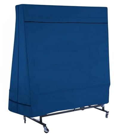 Tischtennisabdeckung - Faltbare 165x160x85cm -Pong -Abdeckung, Dicker Oxford -Stoff, Atmungsaktive Schichten, Verblassendes Blaues Material, Zuverlässiger Innenschild Im Freien | Mit Langlebig Fü
