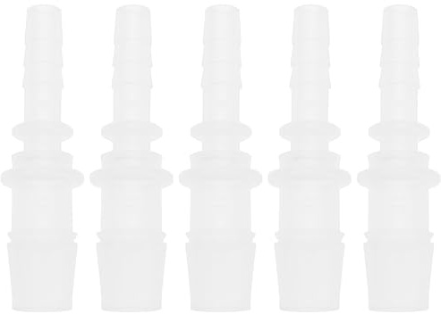 YINETTECH 5 Stück 6 Mm Bis 10 Mm Schlauchverschraubung Schlauchverbinder Kunststoffadapter 54 Mm Länge Kompatibel mit Kaltwasserdüsenrohren