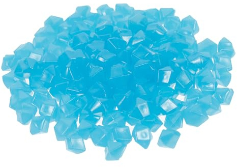 DIYEAH Pierres Lumineuses Phosphorescentes en Résine 400 Pcs Bleu pour Aquarium et Décoration de Jardin Gravier Lumineux Solide pour Loisirs Créatifs et Aménagement Extérieur