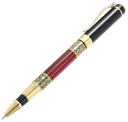 Rastapulz Chinesische Klassische Gelschreiber Elegante Goldene Metall Kugelschreiber für BüRo Business Unterschrift SchüLer Geschenk