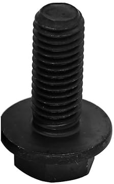 1-10 pièces M5 M6 M8 M10 M12 M14 M16 8/12/18/20/30/35/40/50/60mm bride en acier au carbone de qualité 10.9 boulon à vis hexagonale externe avec rondelle(10mm,M5 10pcs)