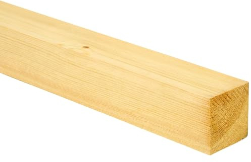 44mm x 44mm x 1800mm Redwood PSE Timber, Planed Square Edge Pine Softwood, Kiln Dried, FSC Certified, Smooth Joinery Timber for Furniture Building, Interior Woodworking & DIY Projects