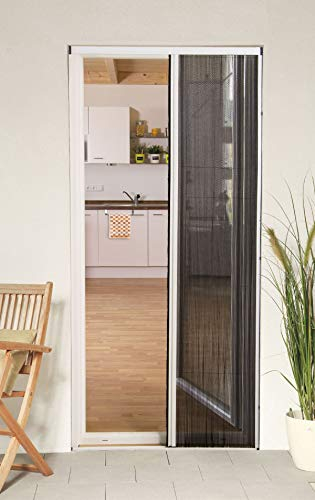 Willy's Fachmarkt Porte plissée 125 cm x 220 cm en blanc